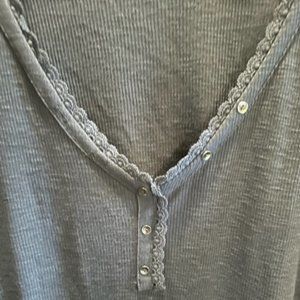 Maurice's Long Sleeve 2X Blue Shirt